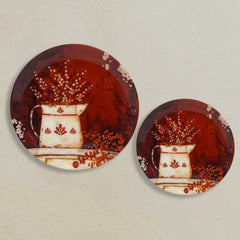 Red Pitcher Ceramic Wall Plate