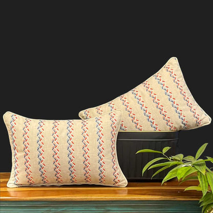 cushion covers, sofa cushion covers, red cushion cover, red wave, repeat wave cushion cover, cotton cushion cover, embroidery cushion cover, embroidery, cushion covers online , cushion cover 12 x 18, amazon cushion covers, morataara , decor kart, jaypore, nestasia, fabindia, goodearth, addresshome