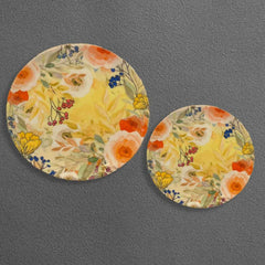 Floral Fusion Ceramic Wall Plate