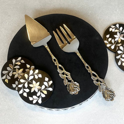 cutlery, serving ware, serve ware,  gift, stainless steel, brass, dinning ware
