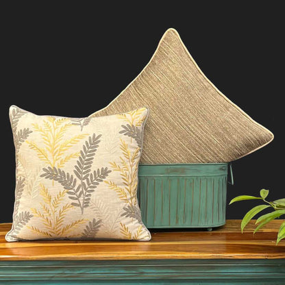 cushion covers, sofa cushion covers, yellow cushion cover, grey cushion cover, cotton silk cushion cover,leaf cushion cover, yellow, silk thread cushion cover,cushion covers online , embroidery, embroidery cushion cover, cushion cover 16 x 16, amazon cushion covers, morataara , decor kart, jaypore, nestasia, fabindia, goodearth, addresshome