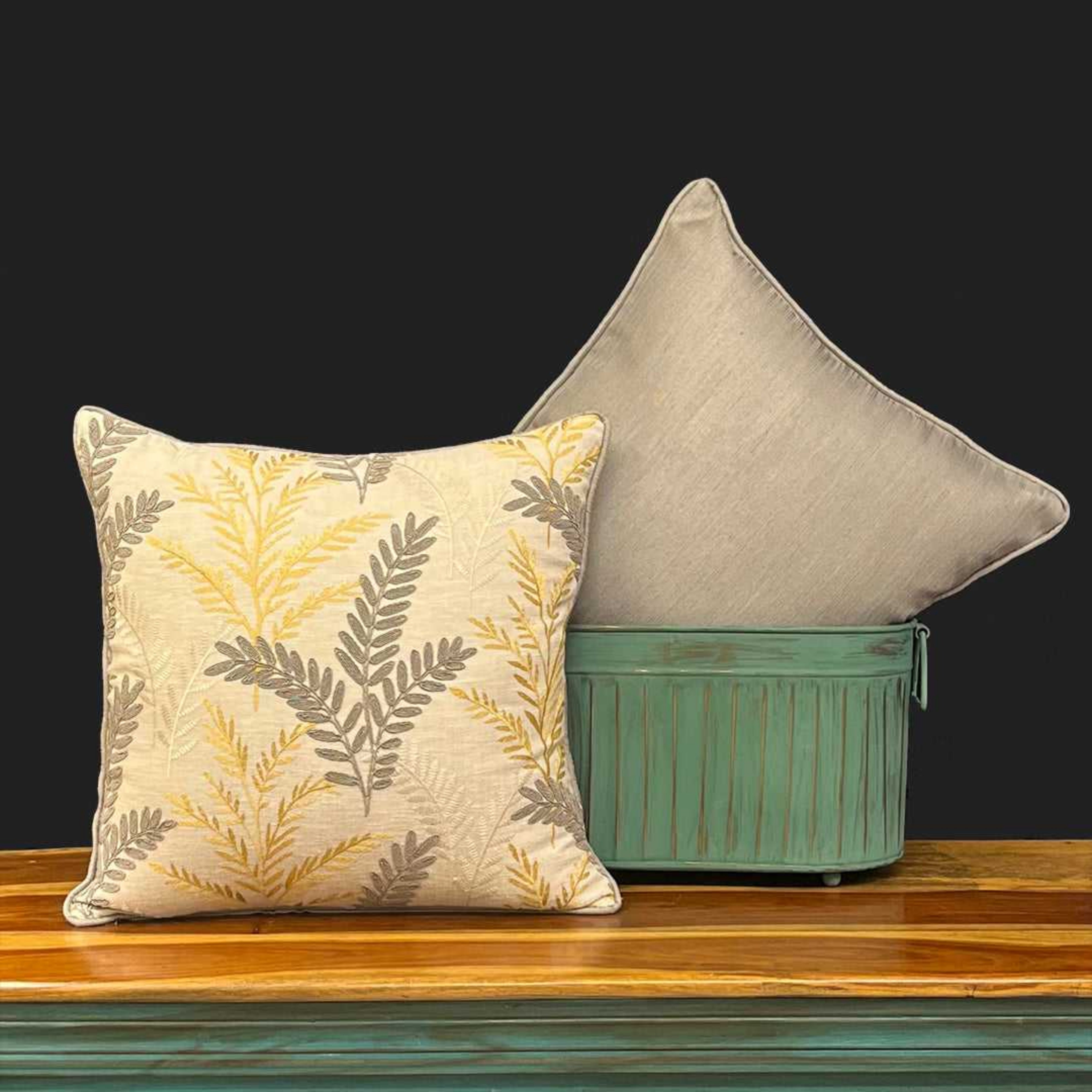 Grey and clearance yellow cushion covers