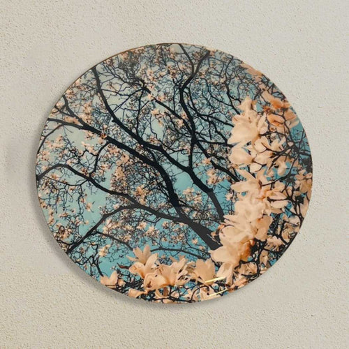 Blue Blossom Ceramic Wall Plate