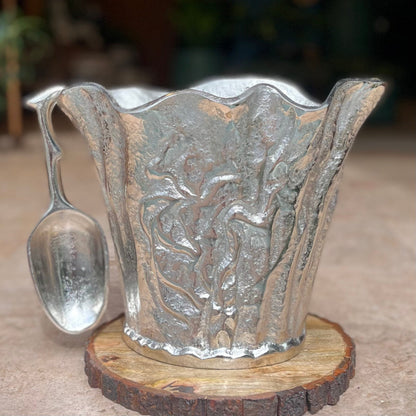 Handcrafted ice bucket ideal for serving ice at parties