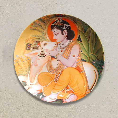 Krishna Ceramic Wall Plate